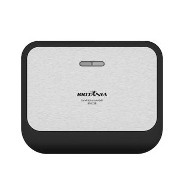 Imagem de Sanduicheira E Grill Britânia Inox 2 Em 1 750W BGR25B 110V
