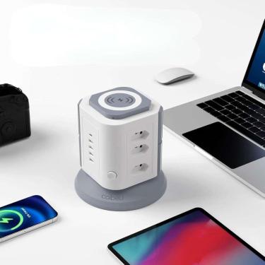 Imagem de Tomada Torre Com Entradas Usb E Cabo Longo