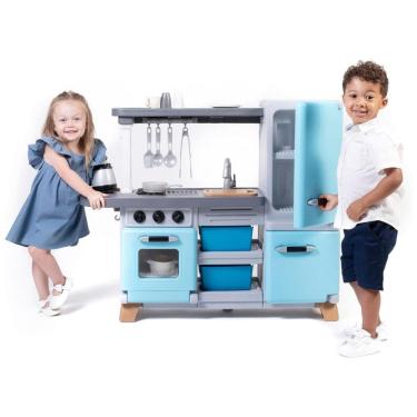 Imagem de Cozinha de Brinquedo Interativa com Luzes, Sons e 23 Acessórios para Crianças de 2 Anos ou Mais, Step2, Azul