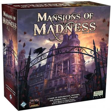 Imagem de Jogo de Estratégia Mansions of Madness 2 Edição 1 a 5 Jogadores, Para Maiores de 14 Anos, FANTASY FLIGHT GAMES MAD20, Preto