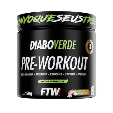 Imagem de Suplemento Em Pó Pre Treino Pre Workout Pote 150g FTW DIABO VERDE, 150