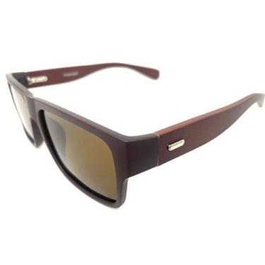 Imagem de Óculos de Sol Waikiki HD em acetato marrom fosco com lentes em policar