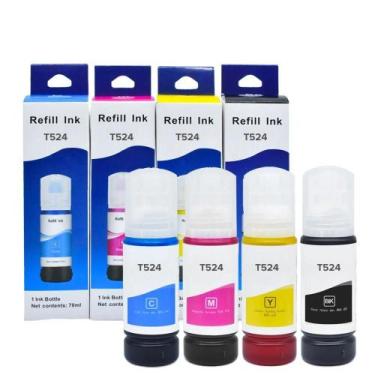 Imagem de Kit Refil de Tinta Compatível Para Epson T524 - Toner Vale