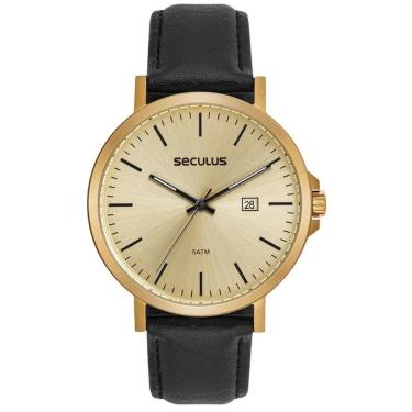 Imagem de Relógio Seculus Masculino Ref: 44328gpsvdc2 Casual Dourado