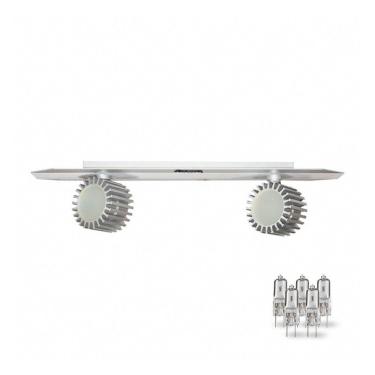 Imagem de Luminária Spot Duplo Linear Móvel Taschibra Td 11/2 Prata 220v