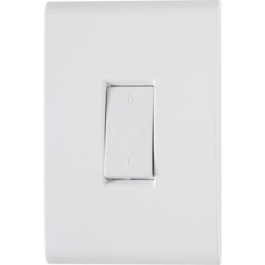 Imagem de Conjunto 4x2 Com 1 Interruptor Bipolar Tramontina Liz 10 A 250 V Branco Tramontina