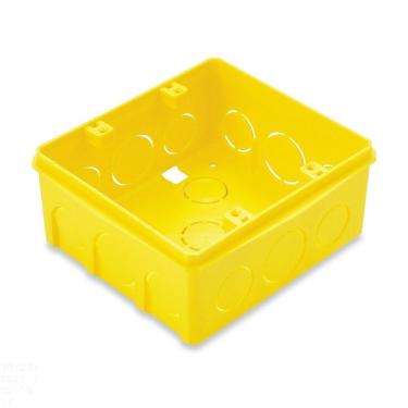 Imagem de Caixa De Embutir Quadrada 4x4 Tramontina Amarela Tramontina