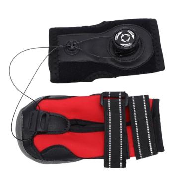 Imagem de GLOGLOW Cinta para Pés de Cachorro, Design de Meia Elástica Alta Com Fixação de Fivela Dupla, Sola de Borracha Robusta para Prova de Abrasão e Proteção Antiderrapante, Tecido Respirável (XL)