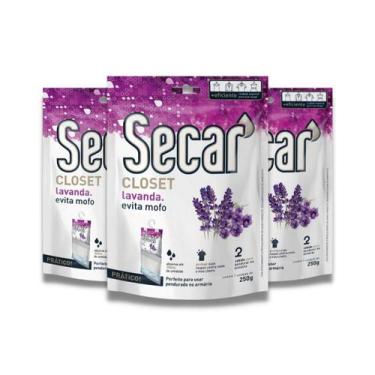 Imagem de Kit Com 3 Evita Mofo Secar Original Closet Gaveta Guarda Roupa Cheirin