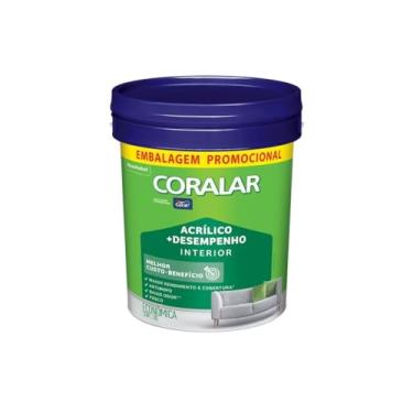 Imagem de Kit De Pintura Coralar 20L Branco Gelo Com Trincha 2.5 Polegadas Para Acabamentos Precise