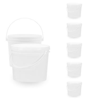 Imagem de Balde 1.8 Litros Para Colocar Gel 5 Pçs