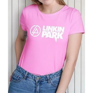 Imagem de Camiseta Camisa Adulto Feminina Masculina Algodão Banda de Rock Linkin