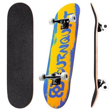 Imagem de Skate Infantil Completo Bob Burnquist 78 Cm Skateboard Montado Juvenil