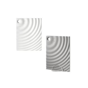 Imagem de CONJUNTO 2 TÁBUAS DE CORTE GUZZINI ICONS DOIS LADOS 29X23CM COM BASE BRANCO 12370052 Branco