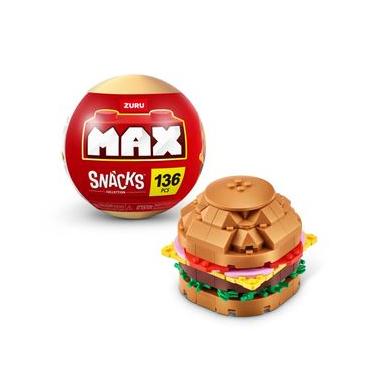 Imagem de Blocos de Montar Max Premium Snacks - Hambúrguer 136 pçs