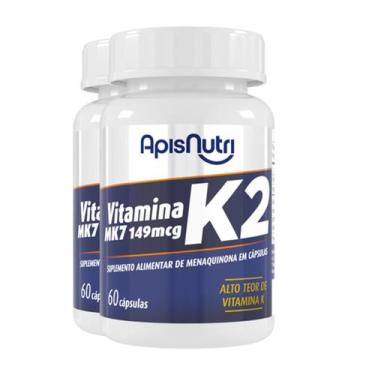 Imagem de Kit 2 Vitamina K2 Apisnutri 60 Cápsulas