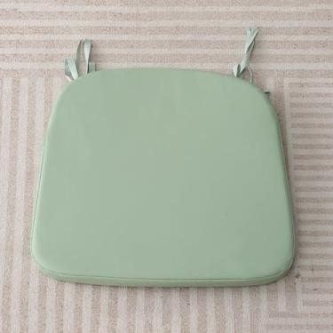 Imagem de Almofadas de cadeira para cadeiras de jantar, almofadas de cadeira de cozinha com laços, almofadas de assento impermeáveis em forma de U almofadas de assento de espuma viscoelástica verde M 2 peças