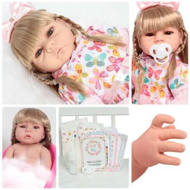 Imagem de Bebê Reborn Menina Realista Princesa Corpinho De Silicone - Cegonha Re