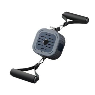 Imagem de Equipamento de exercício bomba fitness com banda ajustável máquina cabo para braços pernas peito treinamento força e resistência alça grip confortável movimento estendido treino completo do corpo