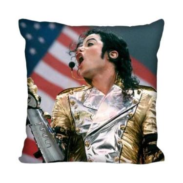 Imagem de Capas De Almofada Personalizadas Michael Jackson Super Star Com Zíper 