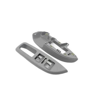 Imagem de Maçaneta interna do painel de interruptor principal da porta do carro, corrimão compatível com Skoda Octavia 1Z3 RS OE 1Z1867171, peças de carro(Gray a set)