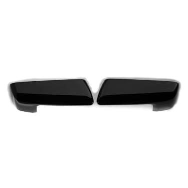 Imagem de Trim Illusion Tampas de reposição de espelho retrovisor traseiro preto brilhante compatível com Chevrolet Silverado 1500/GMC Sierra 1500 2019-2024, MC6327BLK