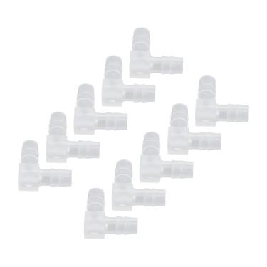 Imagem de Generic A Farpa da Mangueira do Cotovelo Durável Resistente Ao Desgaste Encaixe de 90 Graus para o Aquário, Adaptador Comum Plástico de 10 Pces para A Bomba e A Tubulação do Silicone (8mm)