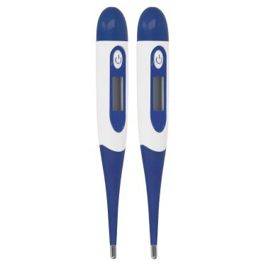 Imagem de Generic Termômetro Eletrônico Animal Display LCD Preciso para Gado Veterinário Com Concha de Plástico 2 Unidades para Porcos Vacas Cães Gatos, 4,9x0,8x0,4in