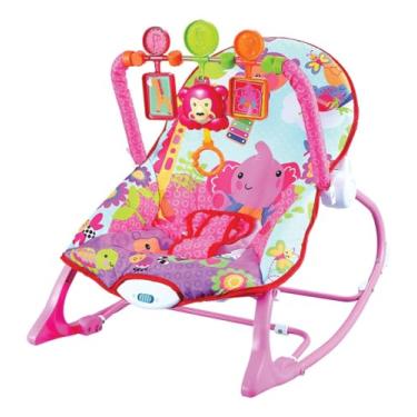 Imagem de Cadeira de Descanso e Balanço Bebê Musical Vibratória Reclinável 18 Kg Baby Bear (Elefante)