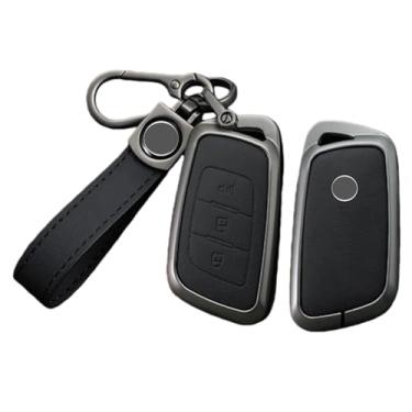 Imagem de Capa para chave de carro compatível com Foton Senior General G9/Paisagista/Yutu 9/8 captador/F9/Xiangling Q Chaveiro de couro de liga de zinco(A -2)