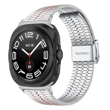 Imagem de AEHON Pulseira para Galaxy Watch Ultra de 47 mm Business de aço inoxidável Galaxy Watch Ultra 47 mm correa pulseira masculina e feminina, Watch ultra 47mm, Ágata