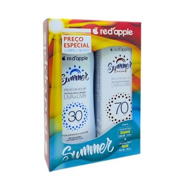 Imagem de Protetor Solar Uso Diário Red Apple Kit Corporal Fps30 + Facial Fps70