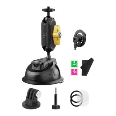 Imagem de AsrMyjcx Suporte universal para celular com ventosa, suporte para câmera, rotação de 360° e ajuste para barcos, casa, para-, SUV e painel.