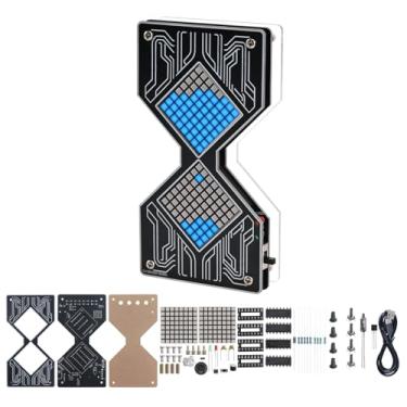 Imagem de Kit de solda DIY, PEMENOL Temporizador Eletrônico Ampulheta Prática Projetos com Função de Contagem Regressiva e Alarme Buzzer, Projeto de Montagem Eletrônica Educacional para Aprendizagem e Prática