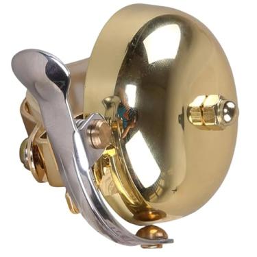 Imagem de Sino de bicicleta vintage dourado, liga de alumínio premium, durável, trompete, acessórios de toque manual para mountain bike