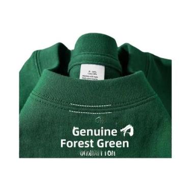 Imagem de Camiseta De Algodão Puro Pesado 500G Com Ombros Caídos E Manga Curta P