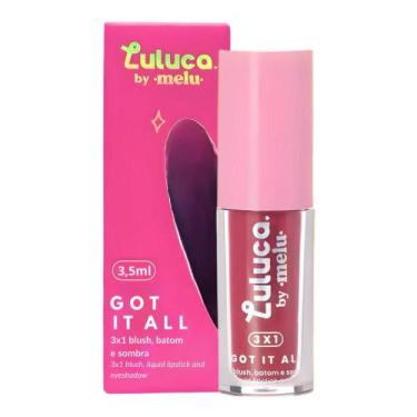 Imagem de Batom, Blush e Sombra 3x1 Luluca By Melu Got It All Kinda Slay Rr-M100