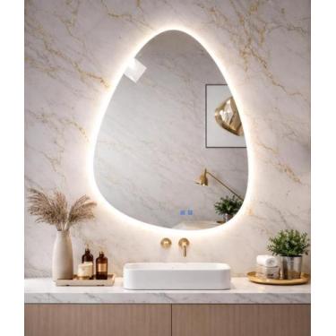 Imagem de Espelho LED Para Banheiro Touch 3 Cores de Luz Display Digital Com Des
