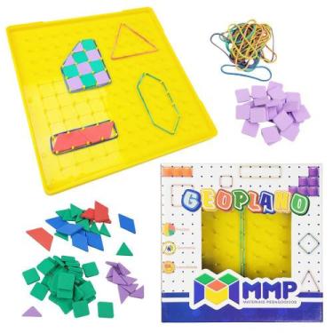 Imagem de Geoplano Quadrado E Triangular Com Áreas Material Pedagógico MMP, Sort