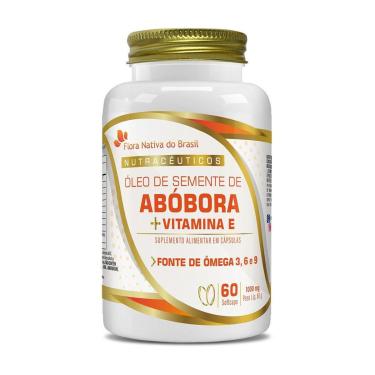 Imagem de Óleo De Semente de Abóbora Vitamina E 60 Caps 1000mg Flora Nativa-Unissex