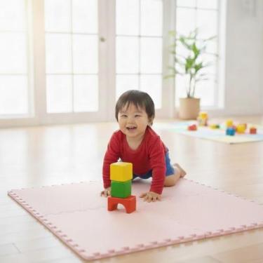 Imagem de Kit 12 Placas Tapete Tatame EVA 50x50cm 10mm Espessura Linha Econômica