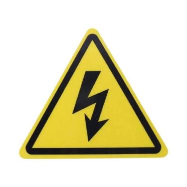 Imagem de Adesivos De Aviso Em PVC Impermeáveis 5 Peças - Etiquetas De Perigo De