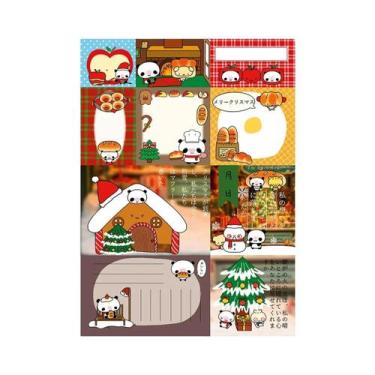 Imagem de Bloco De Notas Temático De Comida Japonesa Vintage Kawaii Com 50 Folha