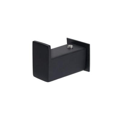 Imagem de Cabide de Parede Banheiro 4,5cm em Aço Inox Black Matte Preto Fosco  S