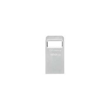 Imagem de Pen Drive 128GB Kingston DataTraveler Micro, USB 3.2 Gen 1, Leitura de 200MB/s, Metal - DTMC3G2/128GB