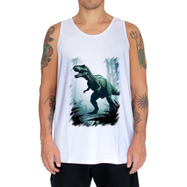 Imagem de Camiseta Regata T-Rex Tiranossauro Dinossauro Jurássico 1 - Kasubeck S