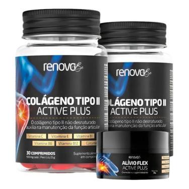 Imagem de Kit 2x Colágeno Tipo 2 Renova Be Vitamina B12 B6 B1 Vit C E - Congratu