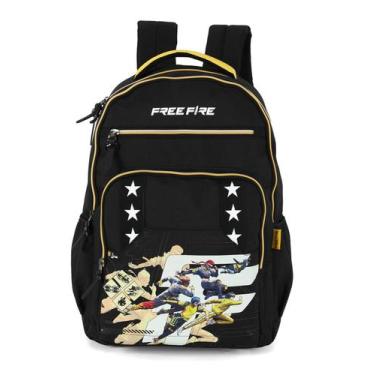 Imagem de Mochila de Costas Free Fire Desafiante Up4you, Único, Preto