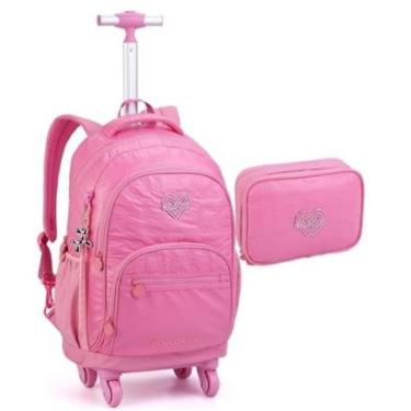 Imagem de Kit Mochila Rodinhas Estojo Feminina Matelassê ColorUp-Feminino