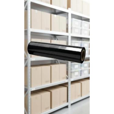 Imagem de Bobina Filme Stretch Preto 50cm 3kg Embalagem Reforçada - Congratulati